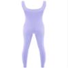 QinCiao Mens One Piece Stretchy Bodysuits Long Pants Textured Stripe Stretchy Jumpsuits Costume Lavender X-Large view 4