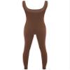 Freebily Mens Square Neck Sleeveless Full-Body Unitard Athletic Dance Party Club Costume Jumpsuits Brown X-Large view 3