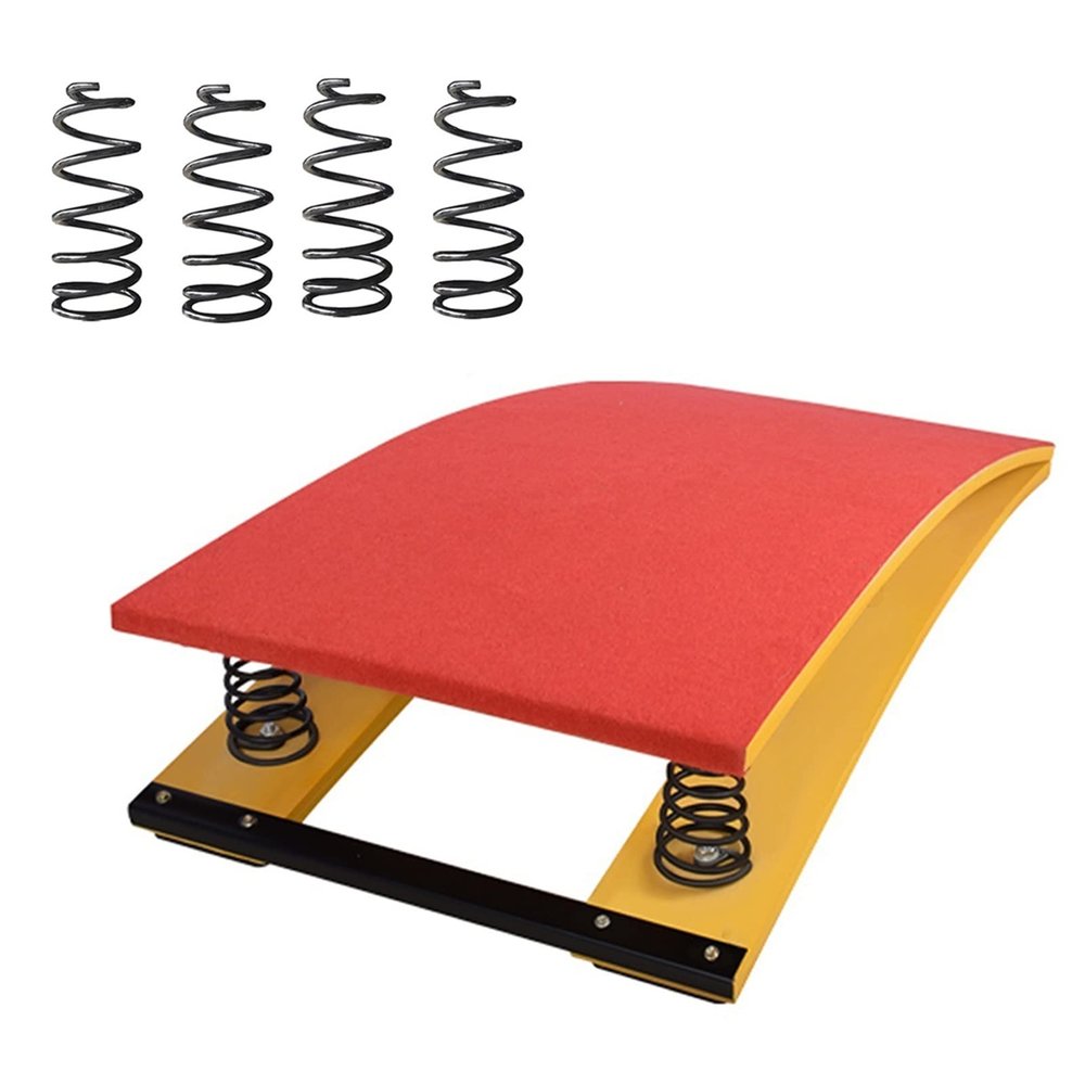 EliteBloom Adults Gymnastic Springboard with 4 Spring, Vault Spring Floor Sport Equipment, for School Basement Bar Home Gym, Load 80Kg / 180Lbs