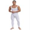 Zaldita Mens Sleeveless Jumpsuits Unitard Long Pants One Piece Square Neck Sleeveless Stretchy Bodysuits White X-Large view 4