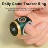Makamsui Smart Ring Counter Electronic Hand Tally Counter Count Clicker, Waterproof Digital Display Finger Counter Rechargeable for Islamic Muslims, Golf, Goods Counting, Knitting Green view 2