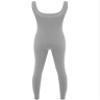 QinCiao Mens One Piece Stretchy Bodysuits Long Pants Textured Stripe Stretchy Jumpsuits Costume Light Gray X-Large view 4