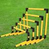 EliteBloom Set of 5 Soccer Training Hurdles, PVC Pipe Hurdles Equipment Easy to Assemble, Lightweight Speed Agility Practice Hurdles for Track and Field (Yellow) view 2