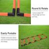EliteBloom Set of 5 Soccer Training Hurdles, PVC Pipe Hurdles Equipment Easy to Assemble, Lightweight Speed Agility Practice Hurdles for Track and Field (Yellow) view 4