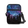 AZULCUSTO Starry Sky Small Messenger Bag for Women Men Unisex Shoulder Bag with Pockets Cute Crossbody Bags Fit Credit Cards,Id,Driver's License,Checkbook,Passport,Receipt view 2