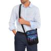 AZULCUSTO Starry Sky Small Messenger Bag for Women Men Unisex Shoulder Bag with Pockets Cute Crossbody Bags Fit Credit Cards,Id,Driver's License,Checkbook,Passport,Receipt view 3