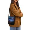 AZULCUSTO Starry Sky Small Messenger Bag for Women Men Unisex Shoulder Bag with Pockets Cute Crossbody Bags Fit Credit Cards,Id,Driver's License,Checkbook,Passport,Receipt view 4