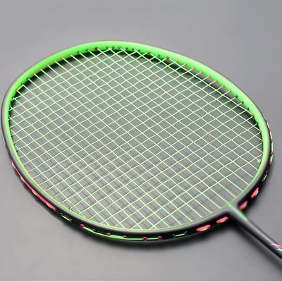 100% Carbon Fiber Badminton Racket Strung Ultralight Training Rackets Professional Racquet with Bags for Adult (Color : A, Size : One Size)