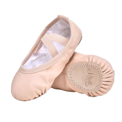Stelle Ballet Shoes for Girls Toddler Ballet Slippers Soft Leather Boys Dance Shoes for Toddler/Little Kid/Big Kid(Ballet Pink, 3ML)