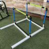 EliteBloom Workout Hurdles Training Equipment for Track Team, Outdoor Agility Soccer Hurdles, Obstacle Courses Pole Set with 180 Rotatable Sponge Bar (2Pcs) view 1