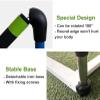 EliteBloom Workout Hurdles Training Equipment for Track Team, Outdoor Agility Soccer Hurdles, Obstacle Courses Pole Set with 180 Rotatable Sponge Bar (2Pcs) view 4