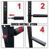YYEDHEE Single Leg Squat Roller, Squat Rack Leg Press Attachment Leg Extension Fits 0.65" to 1" Hole for Power Rack Attachment Home Gym Split Squat Accessories (53x2.6cm) view 4