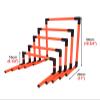 EliteBloom Pack of 5 Speed Agility Hurdles Training Equipment, Detachable Practice Hurdles for Track and Field, Portable Adjustable Football Hurdles Set (Red) view 4