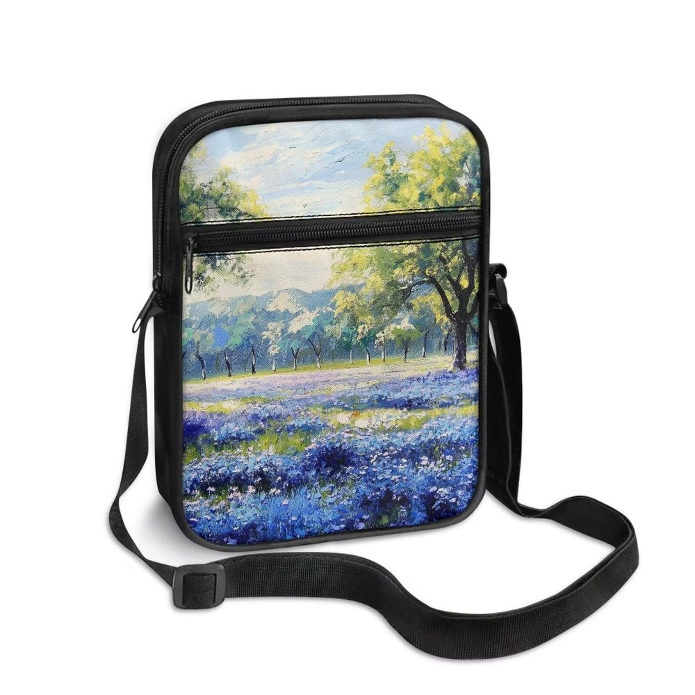 AZULCUSTO Landscape Messenger Bag for Women Men Small Bags Purse Casual Shoulder Bag Cell Phone Purse Wallet Crossbody Mini Messenger Bag for Cell Phone Travel Outdoor Hiking