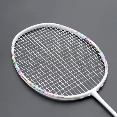 Super Light 8U 65G Badminton Rackets Strung Professional Full Carbon Fiber Racquet Bags Max Tension 30LBS Padel for Adult
