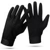 Croloose Summer Horse Riding Gloves Stretchable Equestrian Gloves Horseback Riding Gloves Mesh Breathable Lightweight Comfortable Gloves for Riding Women Men, Black view 1