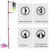 Adjustable Height Vertical Jump Trainer, 4.3-11.8ft Metal Gym School Vertical Leap Measurer, Sport Athletes Training Vertical Jump Tester, Vertical Jump Measurement Tool with Colorful Vane view 2