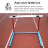 EliteBloom Adjustable Height Hurdles Aluminium, Track and Field Jumping Bar for Agility Speed Training, Sports Practice Equipment Pole Set, Easy Assembly view 3