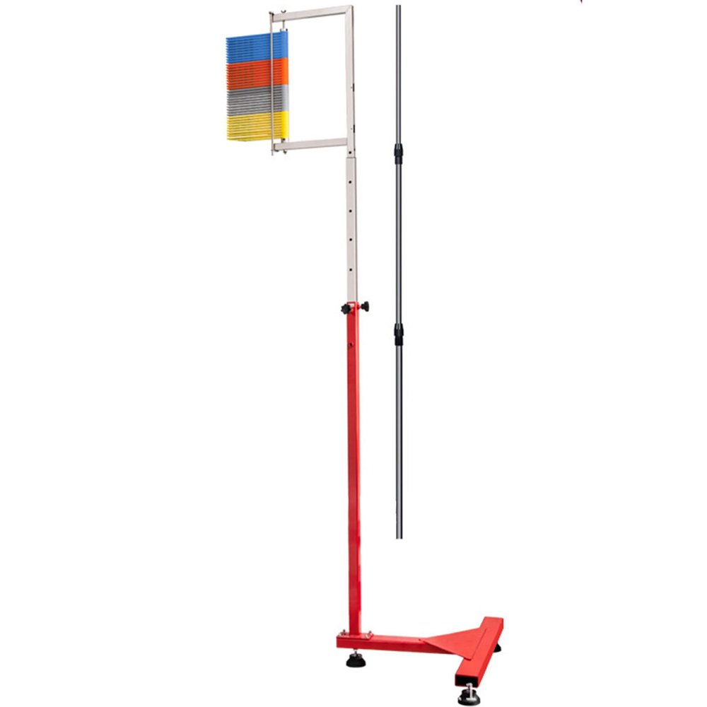 EliteBloom Adults Vertical Jump Tester, 1.7-3.6M Adjustable Vertical Jump Trainer for Basketball, Youth Vertical Jump Tester Measurer Pole, Jump Power Measuring Scale,Multicolor+Rod (Multicolor+Rod)