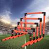 EliteBloom Red Workout Agility Hurdles, Sports Training Equipment PVC Pipe Set, Track & Field/Speed/Soccer Athletic Trainer Kit, 5 Different Height