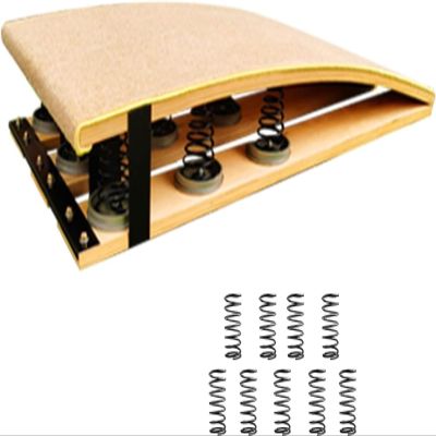 EliteBloom 9 Springs for Kids Vaulting Training Playing, Portable Curved Spring Board, Hard Wood Practice Equipment, Elastic Board for Gymnastics/Long Jump/Athletic
