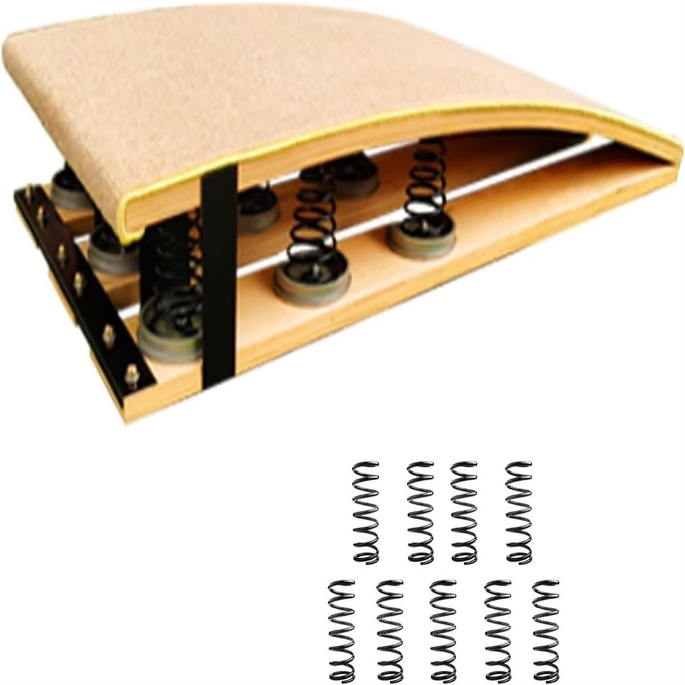 EliteBloom 9 Springs for Kids Vaulting Training Playing, Portable Curved Spring Board, Hard Wood Practice Equipment, Elastic Board for Gymnastics/Long Jump/Athletic