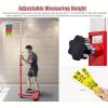 Vertical Tester,Stainless Steel Wall Mounted Jump Measurement Tool Volleyball Training Equipment for Indoor Outdoor Training Kids Youth,Adjustable Vertical Jump Trainer,Multicolor-1.4-3m view 4