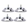 NDNCZDHC 4 PCS 5inch Billiard Pool Table Leg Levelers Universal Adjustable Leg Levelers for Football and Ping Pong Table Metal Game Table Leg Levelers view 1