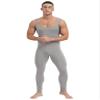 Zaldita Mens Sleeveless Jumpsuits Unitard Long Pants One Piece Square Neck Sleeveless Stretchy Bodysuits Dark Gray X-Large view 1