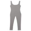 Zaldita Mens Sleeveless Jumpsuits Unitard Long Pants One Piece Square Neck Sleeveless Stretchy Bodysuits Dark Gray X-Large view 4