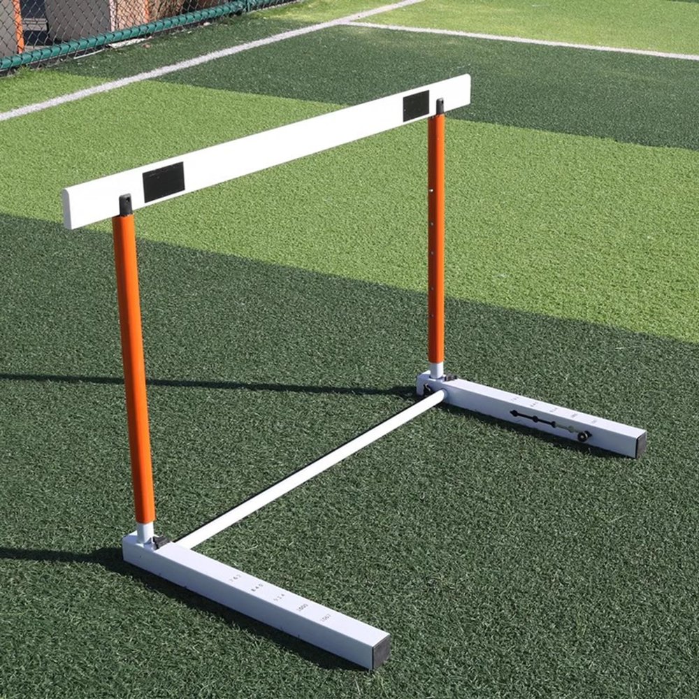 EliteBloom Track and Field Hurdles Training Equipment, Agility Soccer Training Hurdles Poles Set, 5 Height Adjustable Obstacles for Outdoor Workout (5Pcs)