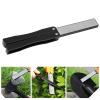 400/600 Grit Knife Sharpener, Handheld Double-Sided Sharpening Stone Folding Pocket Diamond Whetstone Scissor Garden Tool for Outdoor Camping Kitchen Garden(Black) view 4