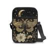 AZULCUSTO Moth Small Messenger Bag for Women Men Travel Sling Bag Ideal Crossbody Sling Purse Handbag Daypack Fanny Pack Cross Body Bag for Outdoors Hiking Traveling view 3