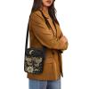 AZULCUSTO Moth Small Messenger Bag for Women Men Travel Sling Bag Ideal Crossbody Sling Purse Handbag Daypack Fanny Pack Cross Body Bag for Outdoors Hiking Traveling view 4