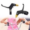 Aosekaa Kids Brake Lever, Children Brake Levers, Universal Cycling Handbrake Aluminum Alloy Kids Bike Brake Lever Set, Black Gold view 4