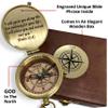 God's Path Compass - Religious Gifts for Men, Baptism Gift for Teenage Boys, Christian, Catholic, Communion, Confirmation, Graduation, Sentimental & Inspirational Present - Greeting Card Included view 2
