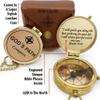 God's Path Compass - Religious Gifts for Men, Baptism Gift for Teenage Boys, Christian, Catholic, Communion, Confirmation, Graduation, Sentimental & Inspirational Present - Greeting Card Included view 3