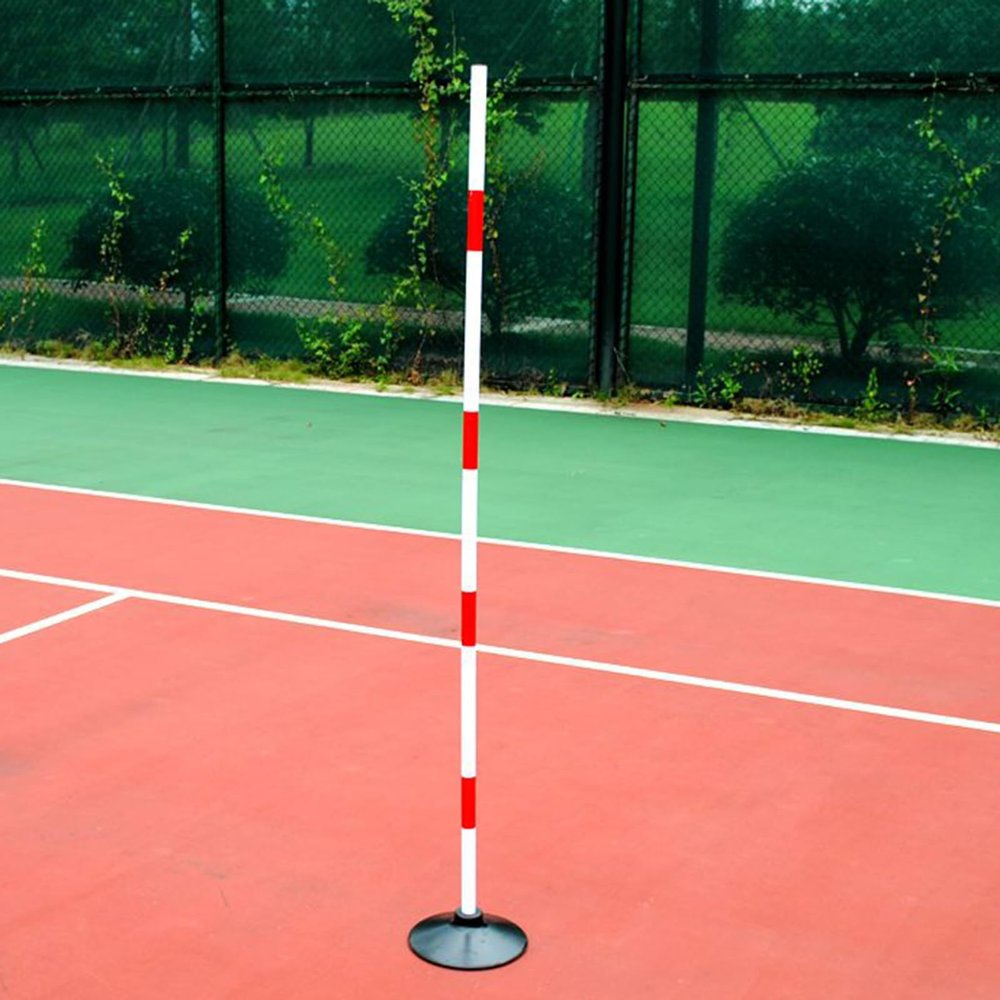 EliteBloom Weighted Rubber Base Agility Poles, Outdoor Detachable Slalom Sport Equipment with Optional Rubber Base, for Sports Exercise, Skills Training (with 2Kg Base 1.5M/59.1In Pole)