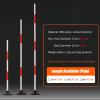 EliteBloom Weighted Rubber Base Agility Poles, Outdoor Detachable Slalom Sport Equipment with Optional Rubber Base, for Sports Exercise, Skills Training (with 2Kg Base 1.5M/59.1In Pole) view 4