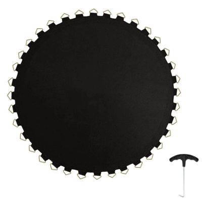 6ft-16ft Trampoline Replacement Jumping Mat High-Elastic Round Jumping Mat High-Elastic PP Rechange Bounce Tarpoline Sheet Trampoline Bounce Safely Mat (Size : 13ft 396cm 80 Rings)