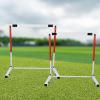 EliteBloom Track and Field Team Training Hurdles, Adjustable Height Sports Practice Equipment, Agility Workout Hurdles Obstacles Poles, Easy to Assemble (2Pcs 76.2) view 1