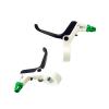 Aosekaa Kids Brake Lever, Children Brake Levers, Universal Cycling Handbrake Aluminum Alloy Kids Bike Brake Lever Set, White Green view 2