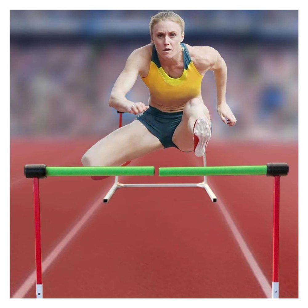 YXXSDP Adjustable Height Speed & Agility Training Hurdles, Professional Portable Obstacle Training/Athletic Gear, Track and Field Speed Training Equipment for Jumping Racing