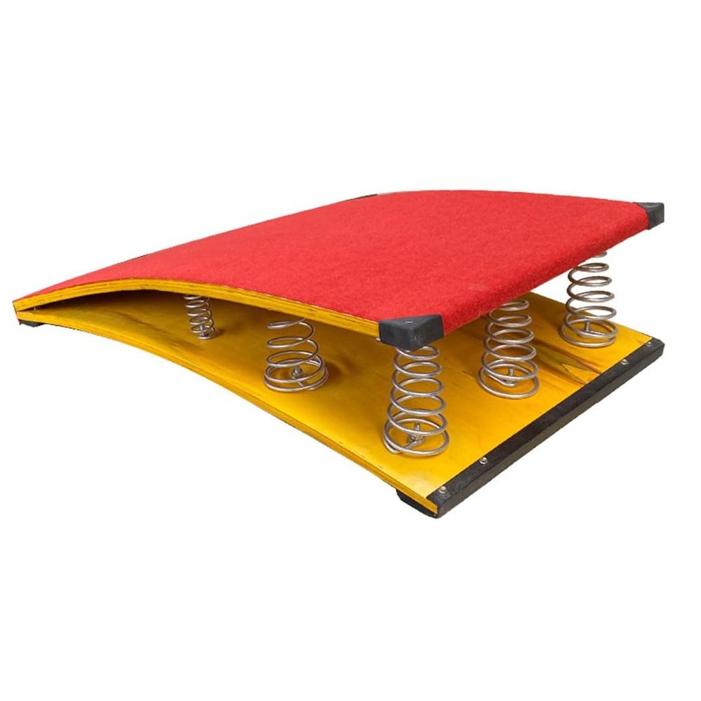 EliteBloom Heavy Duty Wood Spring Board with Steel Spring & Jump Pad,Gymnastics Vault Springboard Equipment for Home Shcool Training