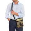 AZULCUSTO Black Cat Small Messenger Bag for Men Women Crossbody Wallet Purse Body Cross Purse for Women Female for Daily Commuting,Visiting Parks or Clubs with Friends view 2