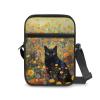 AZULCUSTO Black Cat Small Messenger Bag for Men Women Crossbody Wallet Purse Body Cross Purse for Women Female for Daily Commuting,Visiting Parks or Clubs with Friends view 3
