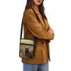 AZULCUSTO Black Cat Small Messenger Bag for Men Women Crossbody Wallet Purse Body Cross Purse for Women Female for Daily Commuting,Visiting Parks or Clubs with Friends view 4