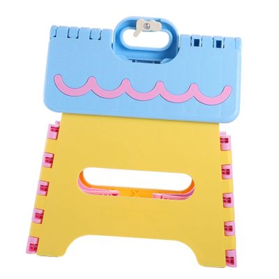 Cabilock 1pc Portable Folding Step Stool High Plastic Outdoor Stool Lightweight and for Kitchen Camping and Travel for Boys and Girls and Adults