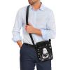 AZULCUSTO Ghost Small Messenger Bag for Men Women Mini Crossbody Bag with Adjustable Straps Cute Crossbody Bags Mini Messenger Bag for Cell Phone Travel Outdoor Hiking view 2