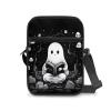 AZULCUSTO Ghost Small Messenger Bag for Men Women Mini Crossbody Bag with Adjustable Straps Cute Crossbody Bags Mini Messenger Bag for Cell Phone Travel Outdoor Hiking view 3